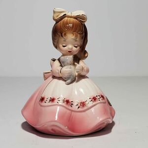 Josef Originals Girl With Cat Figurine **READ AD**